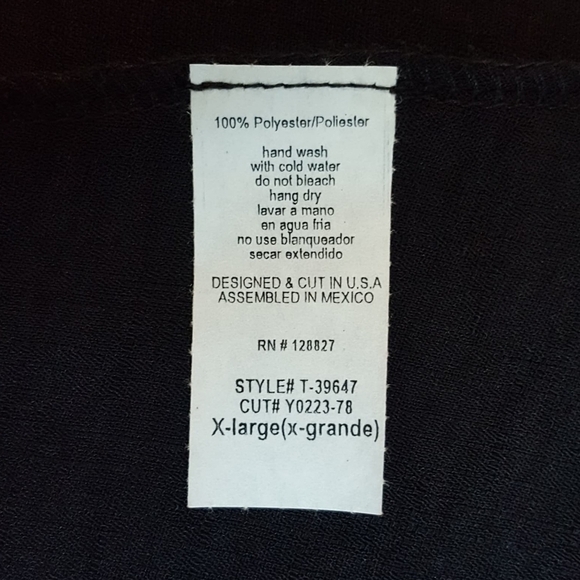 Tres Bien Womens Linen Tank Top Size XL Black Round Neck Sleeveless Pullover New - Picture 5 of 10